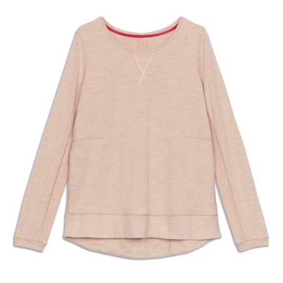 Lululemon Exhalation Pullover II Heathered Marled Mojave Magenta - Picture 3 of 11